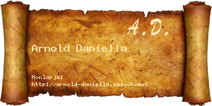 Arnold Daniella névjegykártya